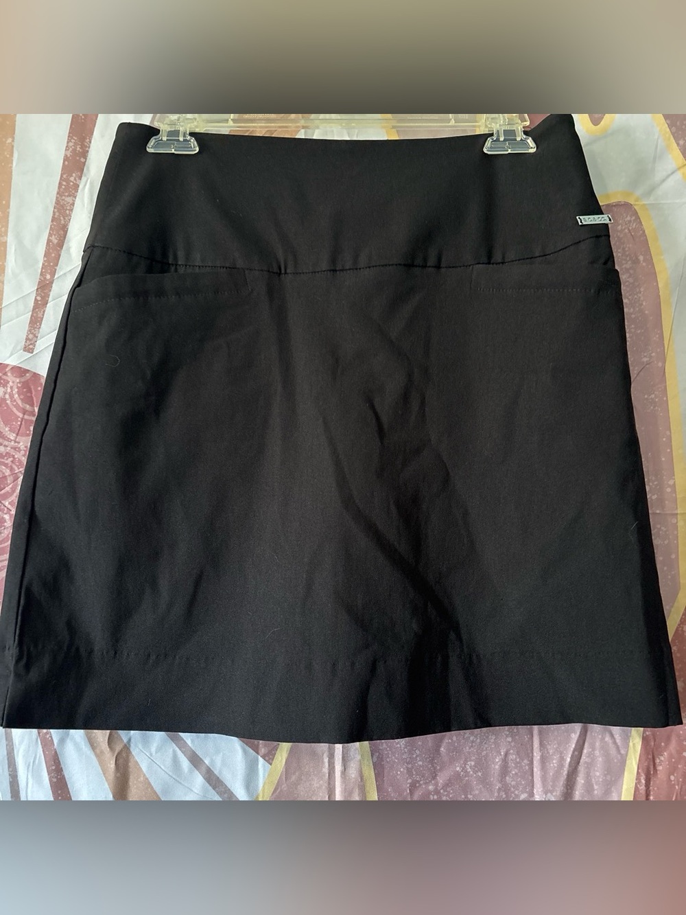 S.C.Company Black Women's Mini Skirt with Clean Waistband